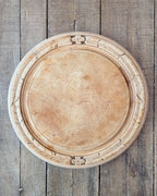 Antique Carved Treen Breadboard Floral Border