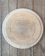 Antique Hand-Carved Wooden Breadboard Wheat & Triangle