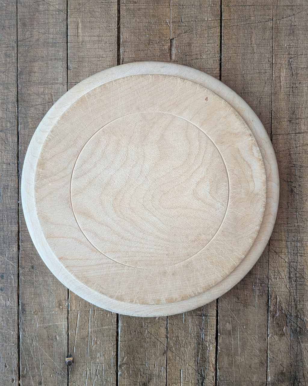 Antique Carved Wooden Breadboard "Bread"