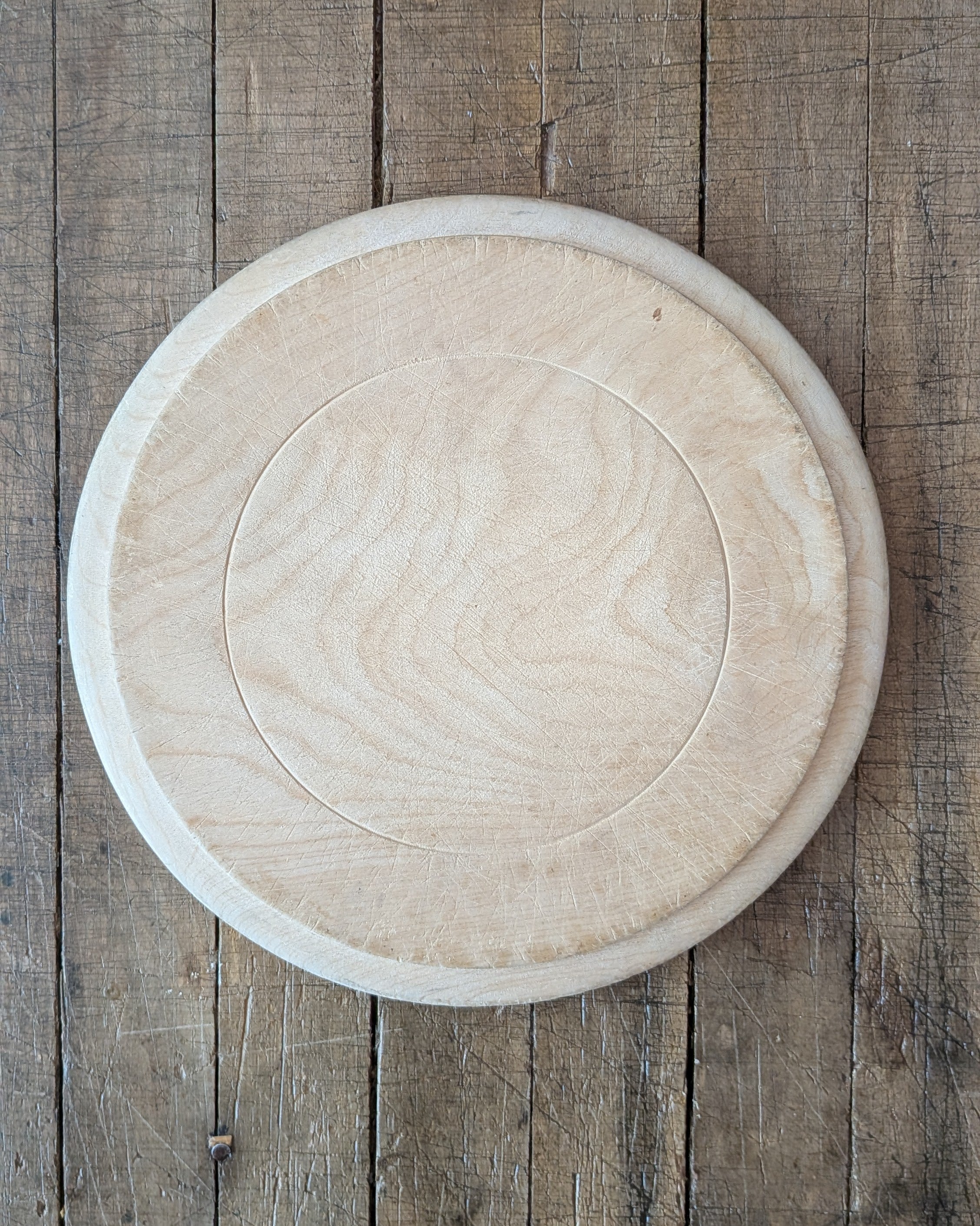 Antique Carved Wooden Breadboard "Bread"