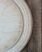 Antique Carved Wooden Breadboard "Bread"