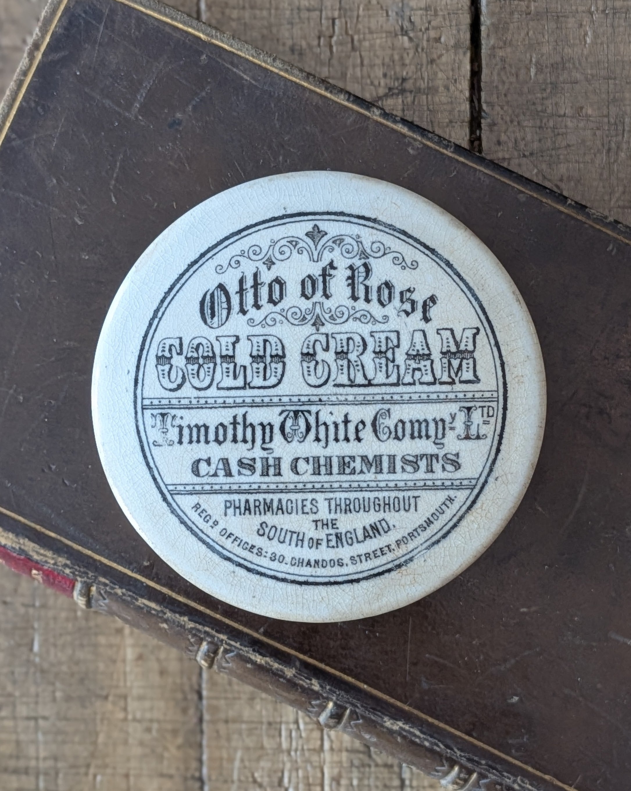 Otto of Rose Cold Cream Lidded Pot