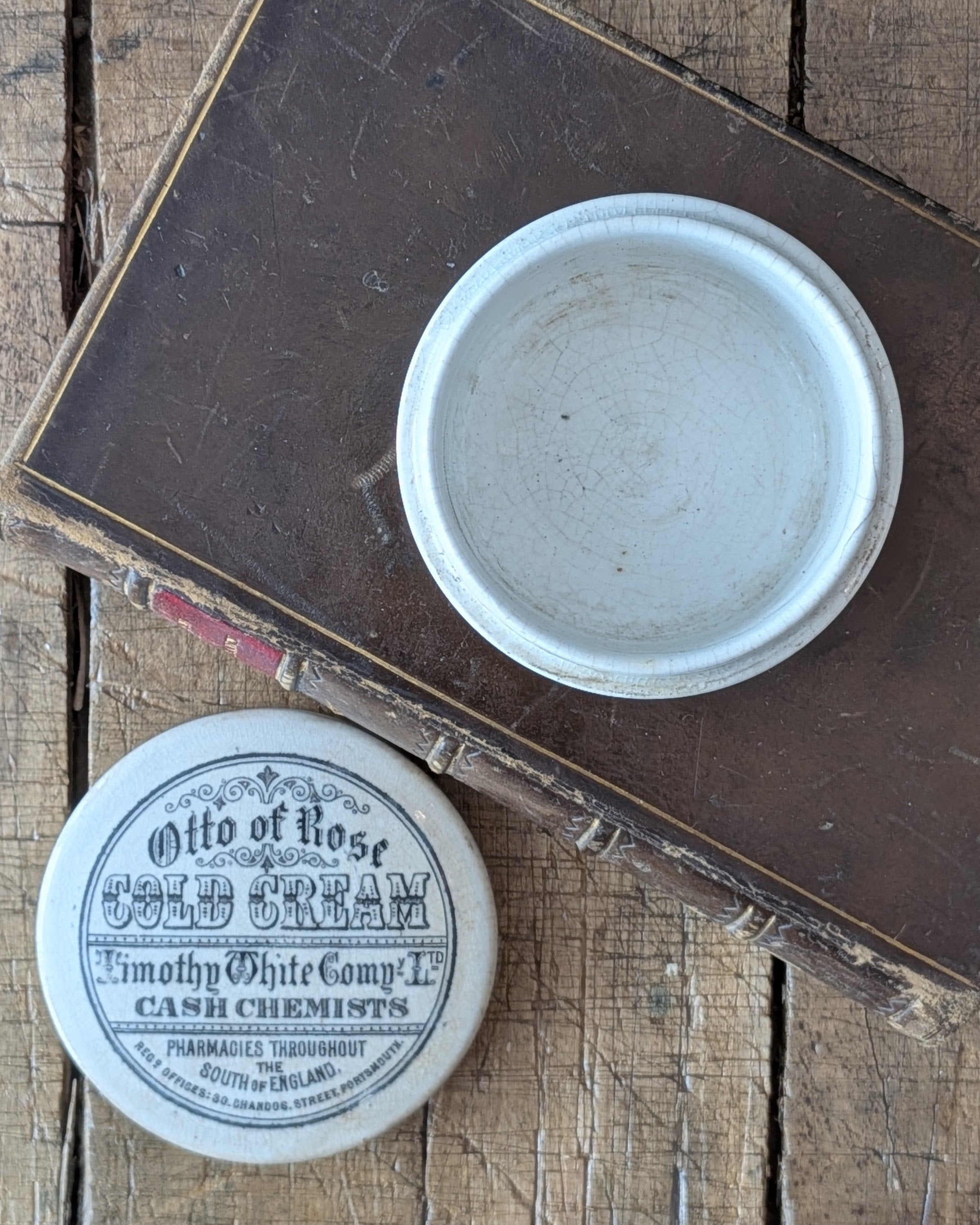 Otto of Rose Cold Cream Lidded Pot