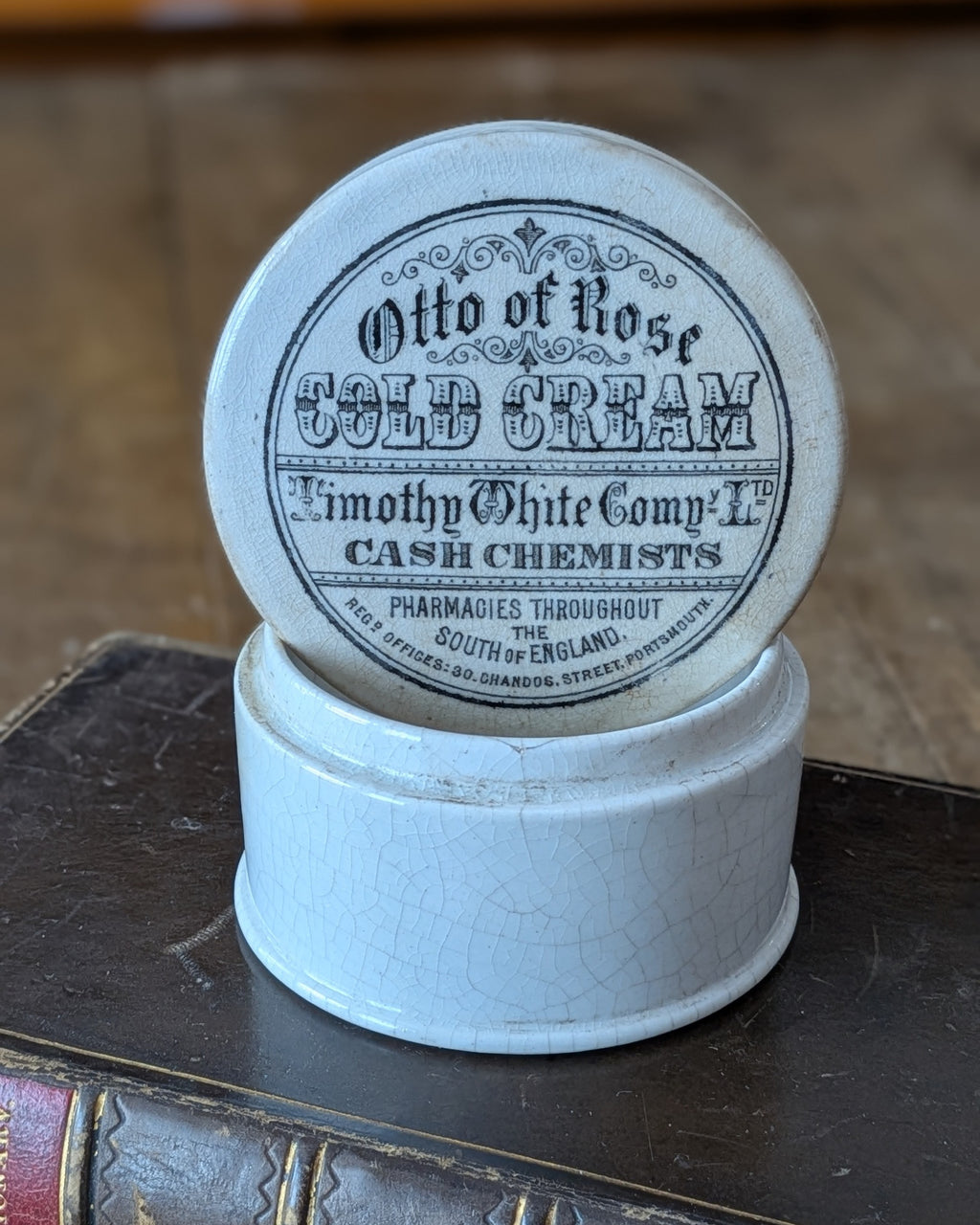 Otto of Rose Cold Cream Lidded Pot
