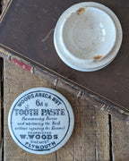 Woods Areca Nut Tooth Paste Lidded Pot