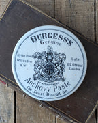 Burgess's Anchovy Paste Lidded Advertising Pot