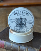 Burgess's Anchovy Paste Lidded Advertising Pot