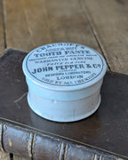 Cracroft's Areca Nut Tooth Paste Lidded Advertising Pot