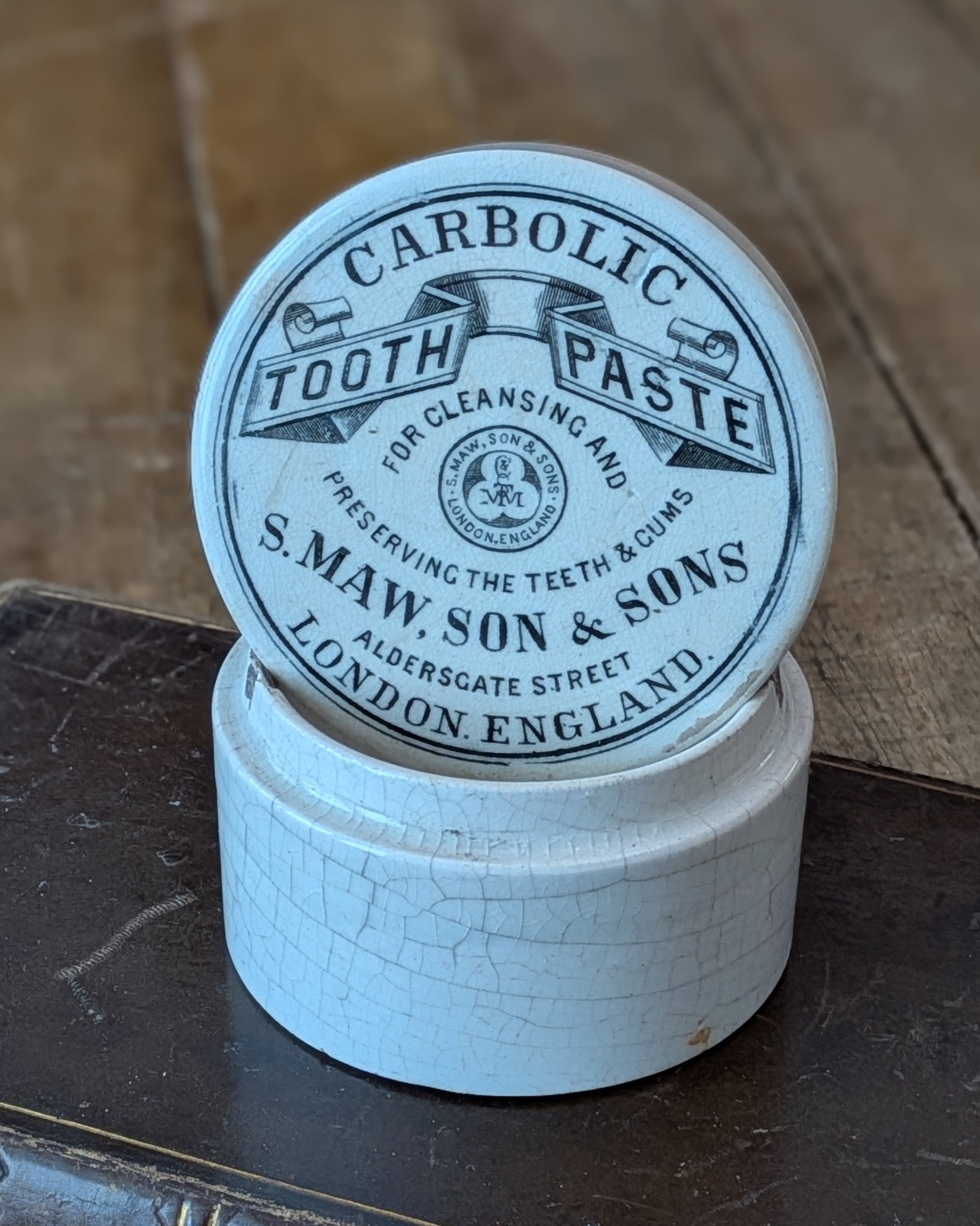 S. Maw, Son & Sons Carbolic Tooth Paste Pot