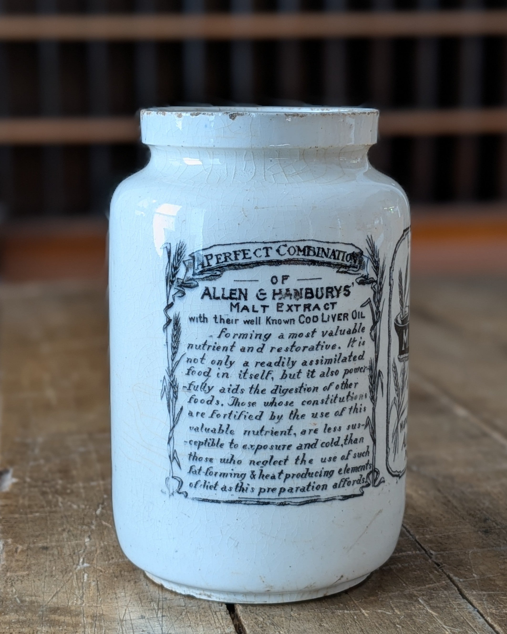 "Bynol" Malt and Oil Jar