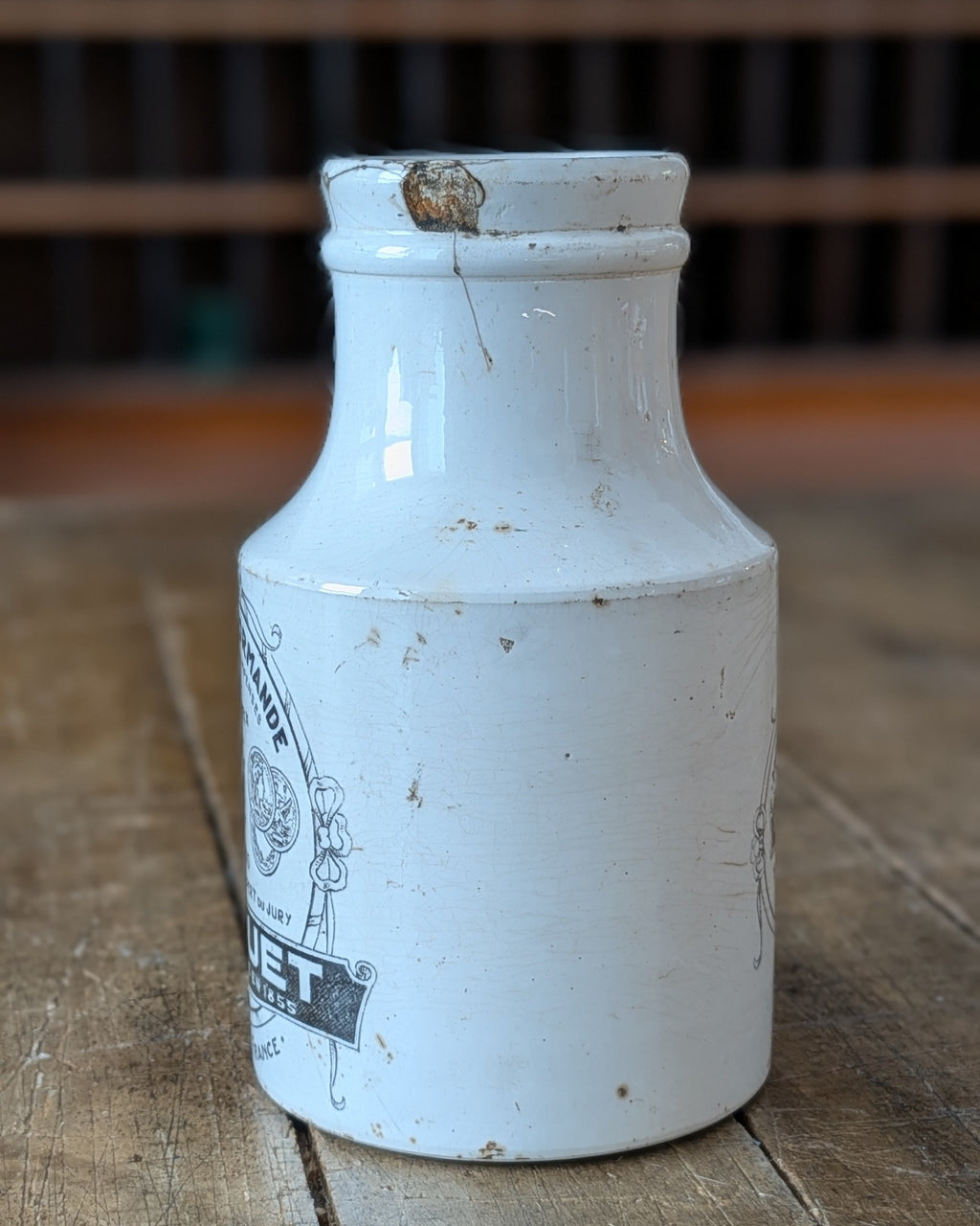 "Bocquet" Mustard Advertising Pot