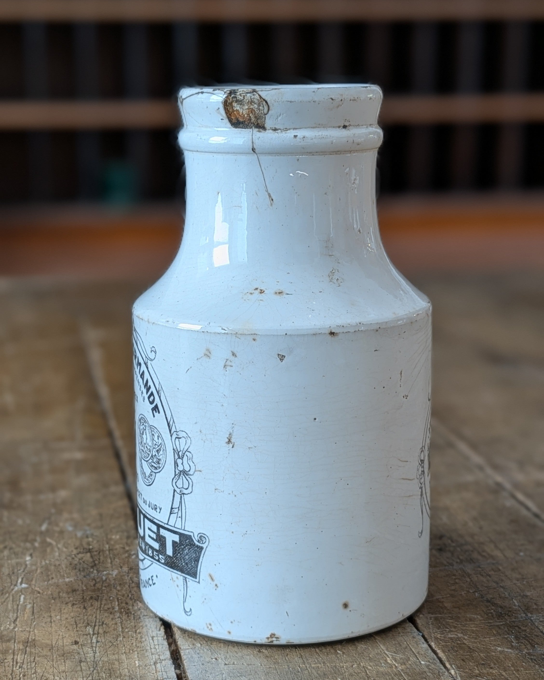 "Bocquet" Mustard Advertising Pot