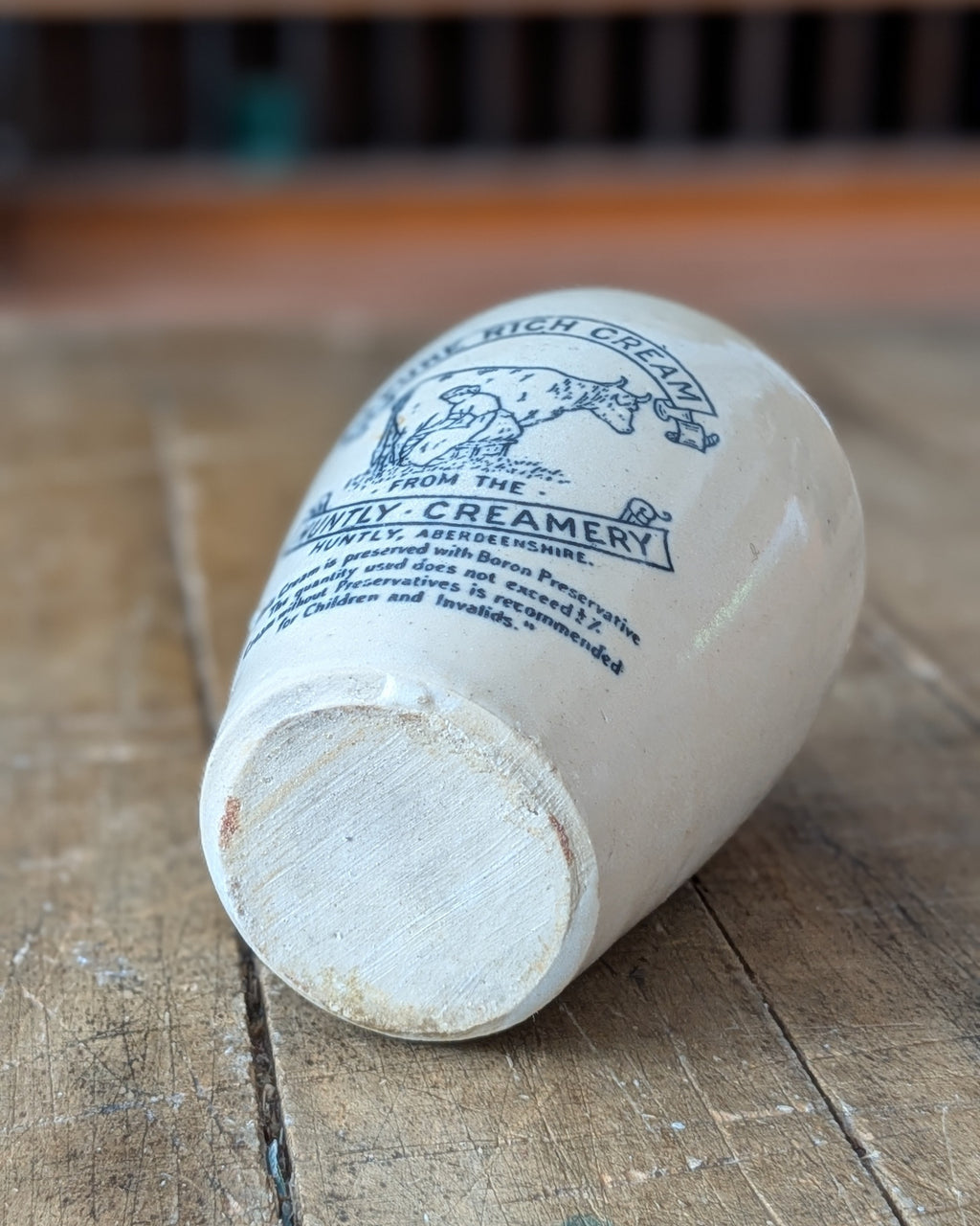 Huntly Creamery Stoneware Cream Pot