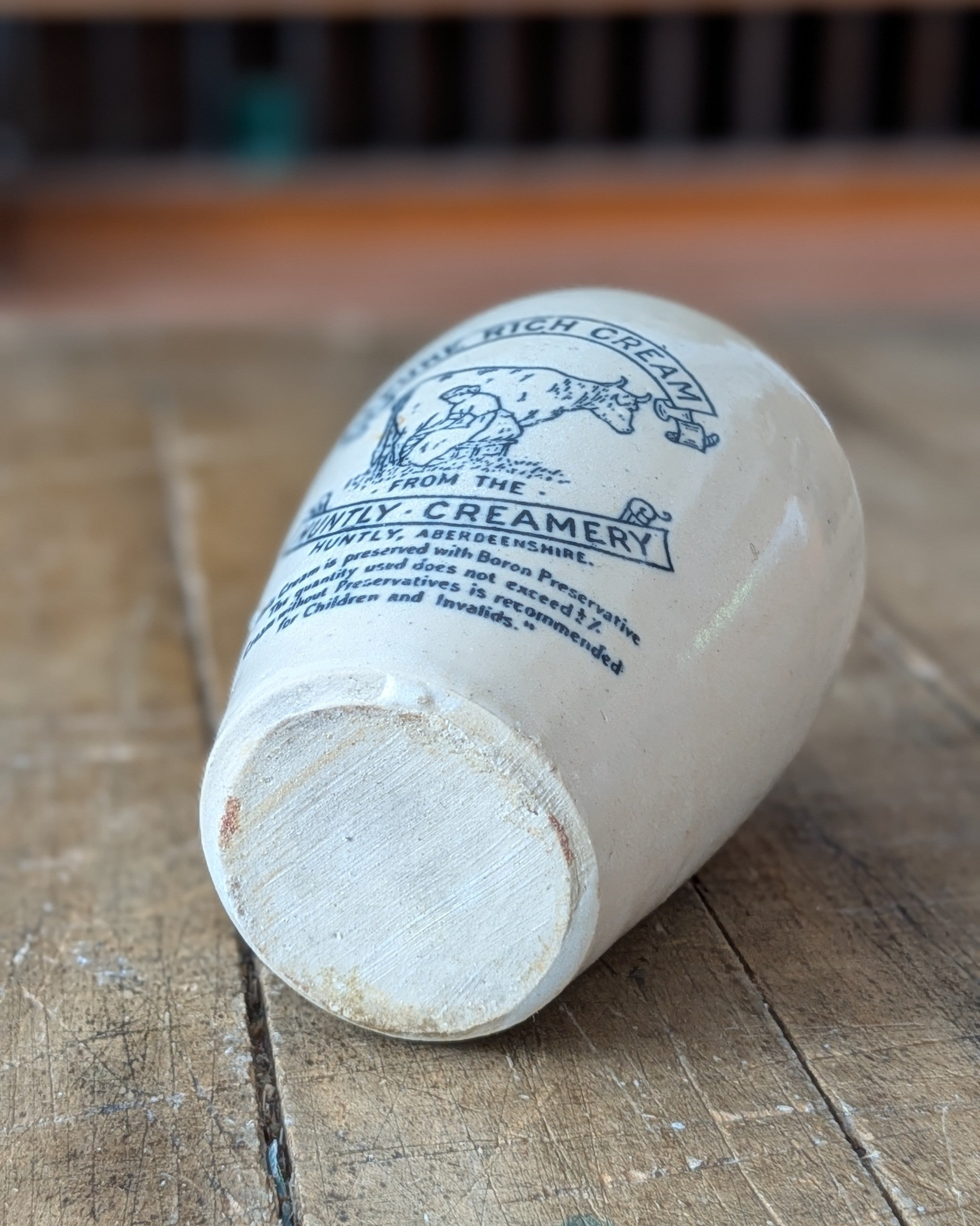 Huntly Creamery Stoneware Cream Pot