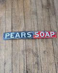 Pears Soap Enamel Bus Seat Advertising Sign
