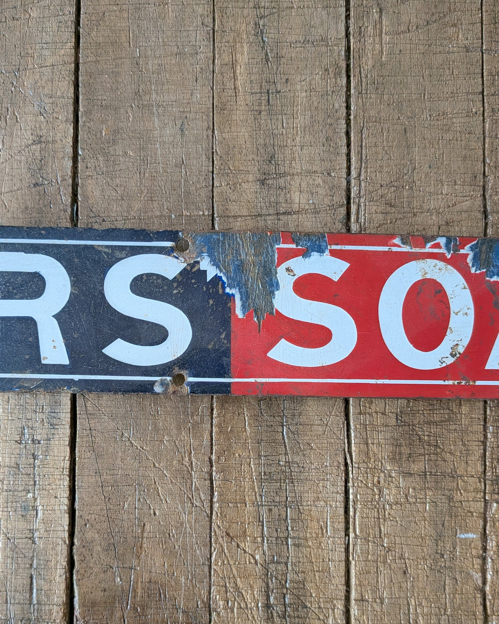 Pears Soap Enamel Bus Seat Advertising Sign