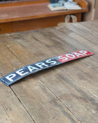 Pears Soap Enamel Bus Seat Advertising Sign