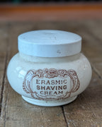 Antique Erasmic Shaving Cream Lidded Pot