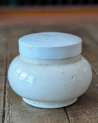 Antique Erasmic Shaving Cream Lidded Pot
