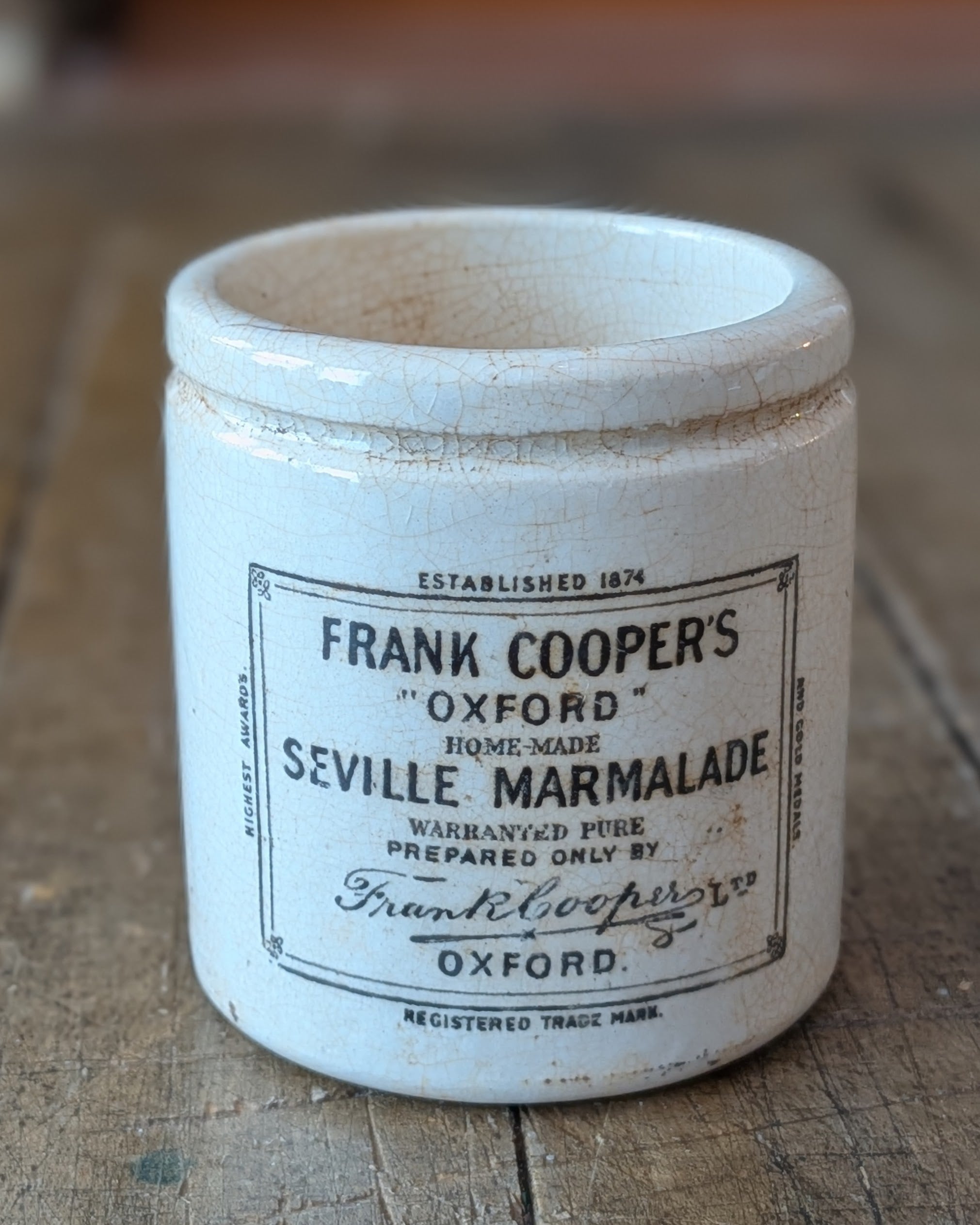 Frank Coopers "Oxford" Seville Marmalade Train Size Jar