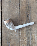 Victorian White Clay Pipe c1900 with Harps & Leaves