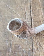 Victorian White Clay Pipe c1900 with Harps & Leaves