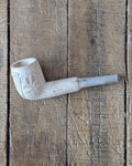 Victorian White Clay Pipe c1900 with Shamrocks & Harp