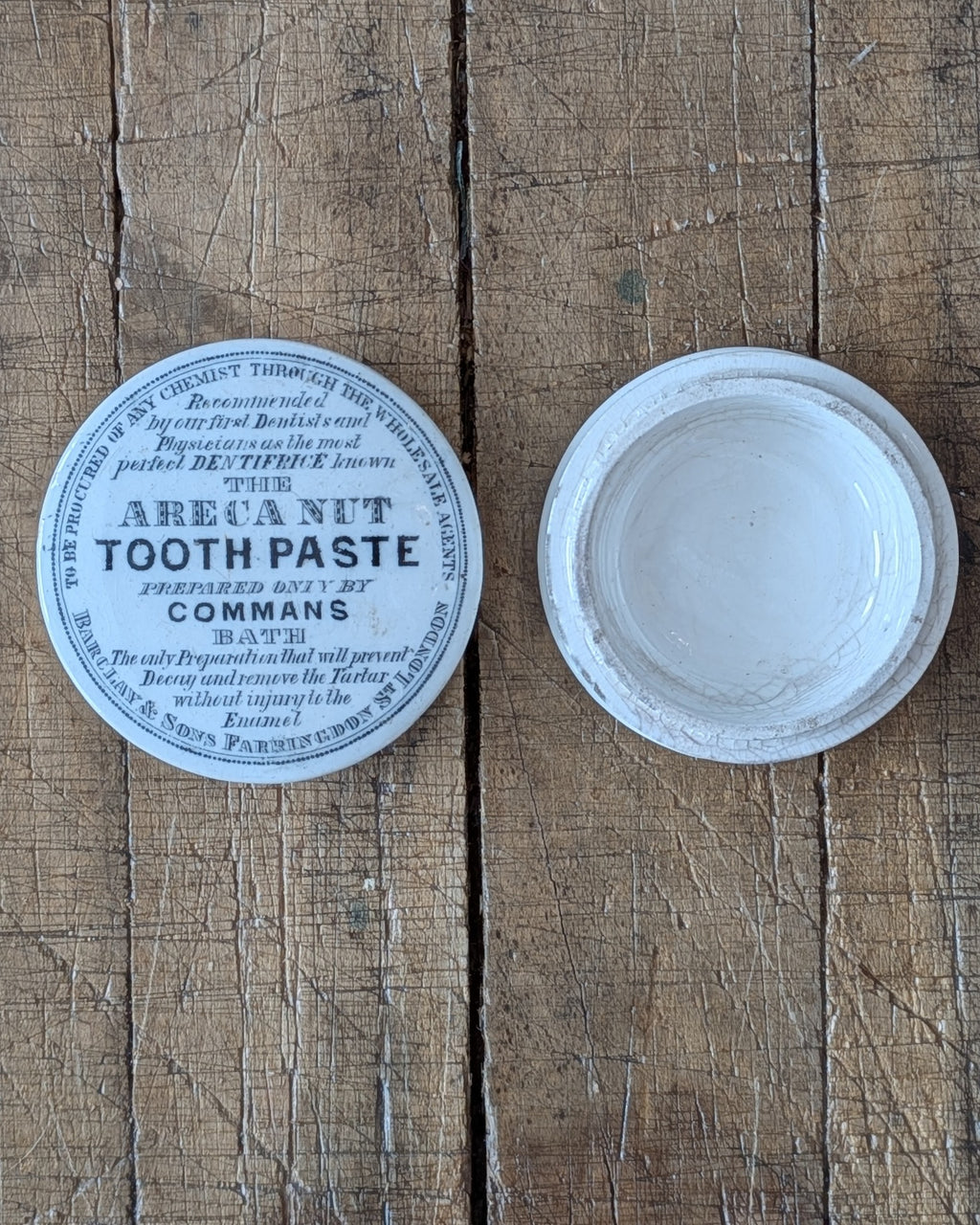 Areca Nut Toothpaste Lidded Pot