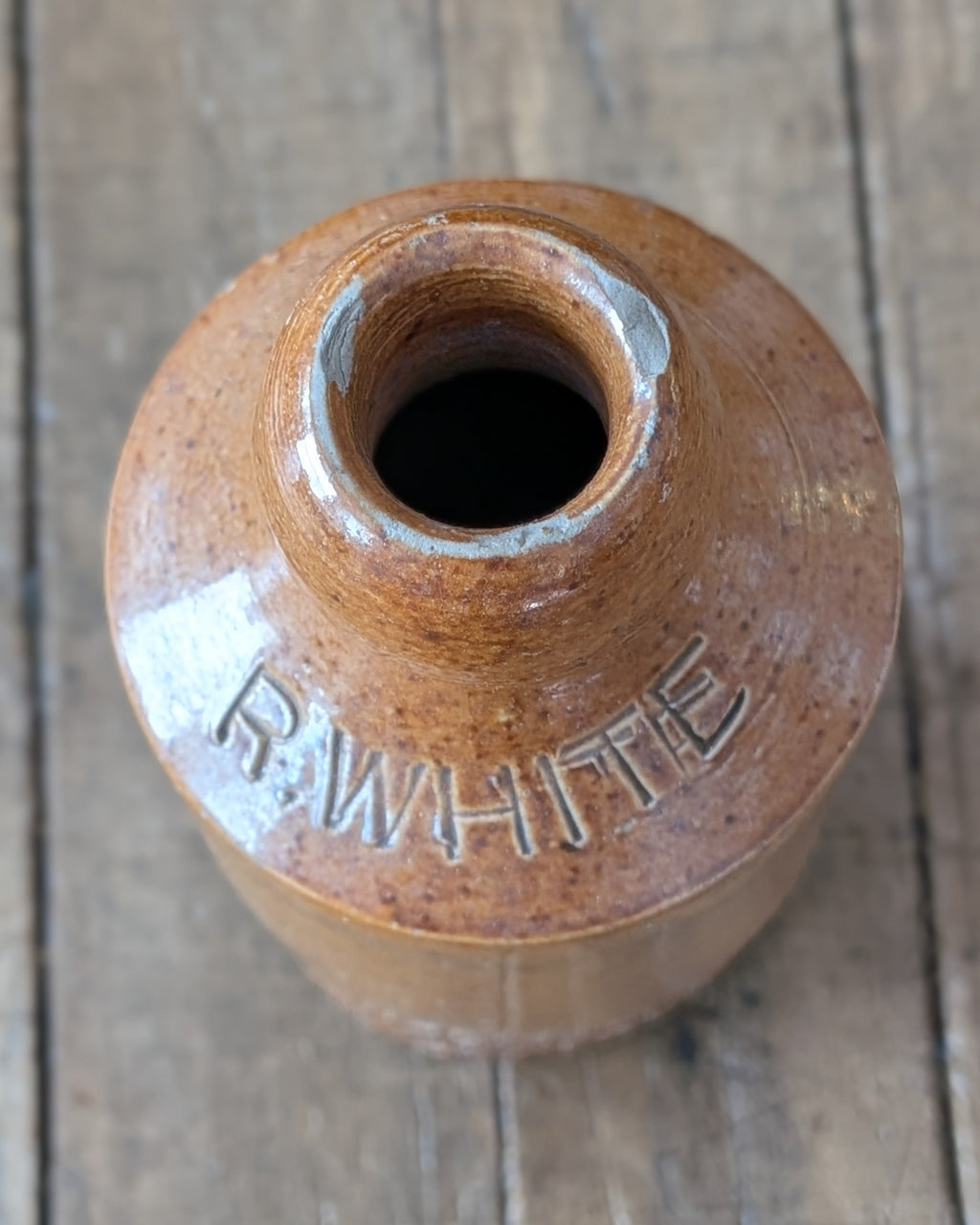 Victorian Salt-Glazed Stoneware Bottle