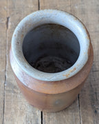 Antique Salt-Glazed Stoneware Storage Jar