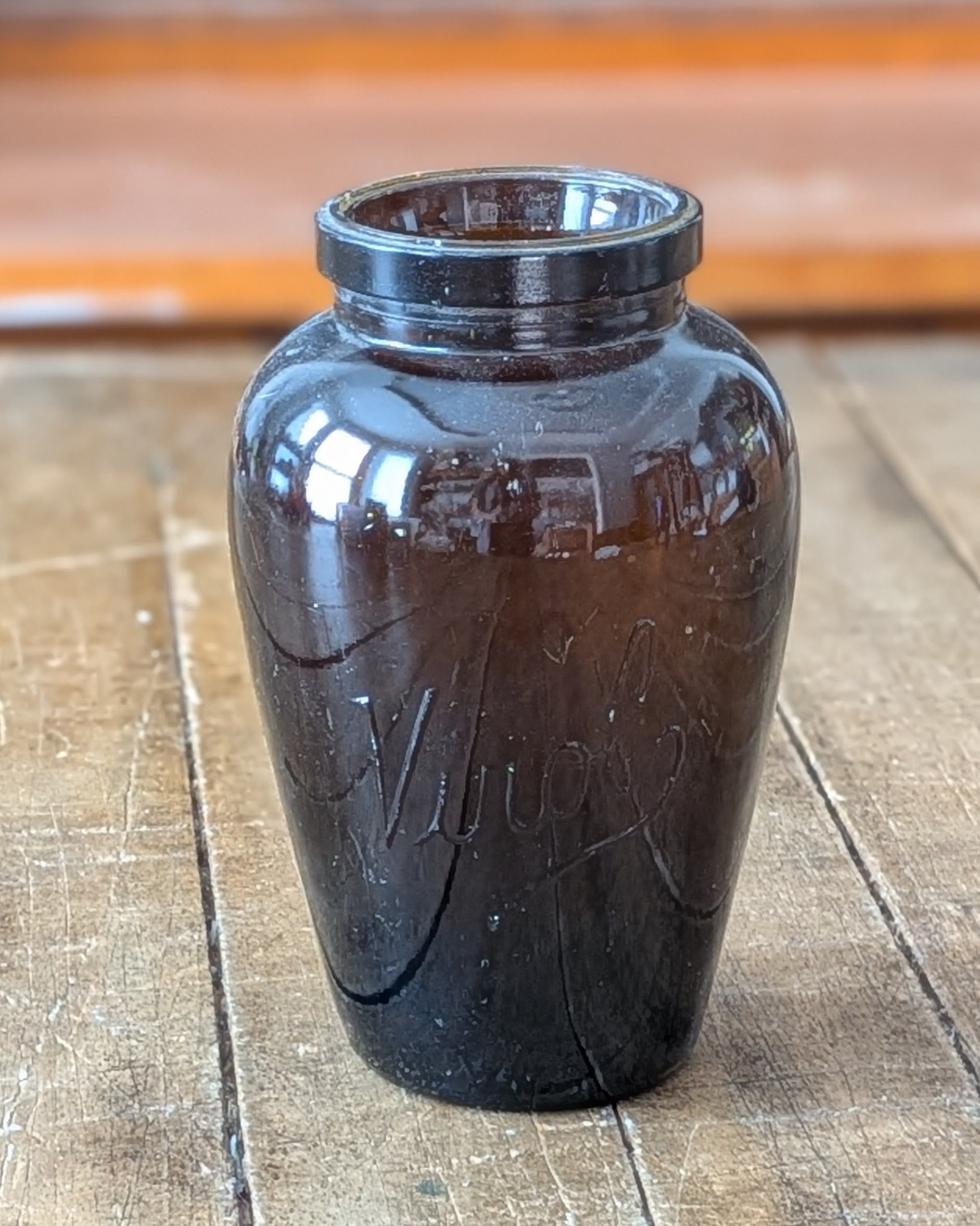 Vintage Glass Virol Pot