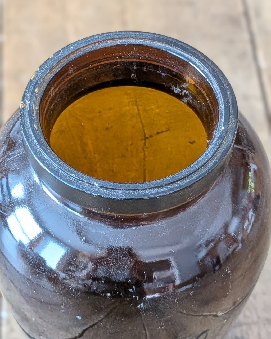 Vintage Glass Virol Pot