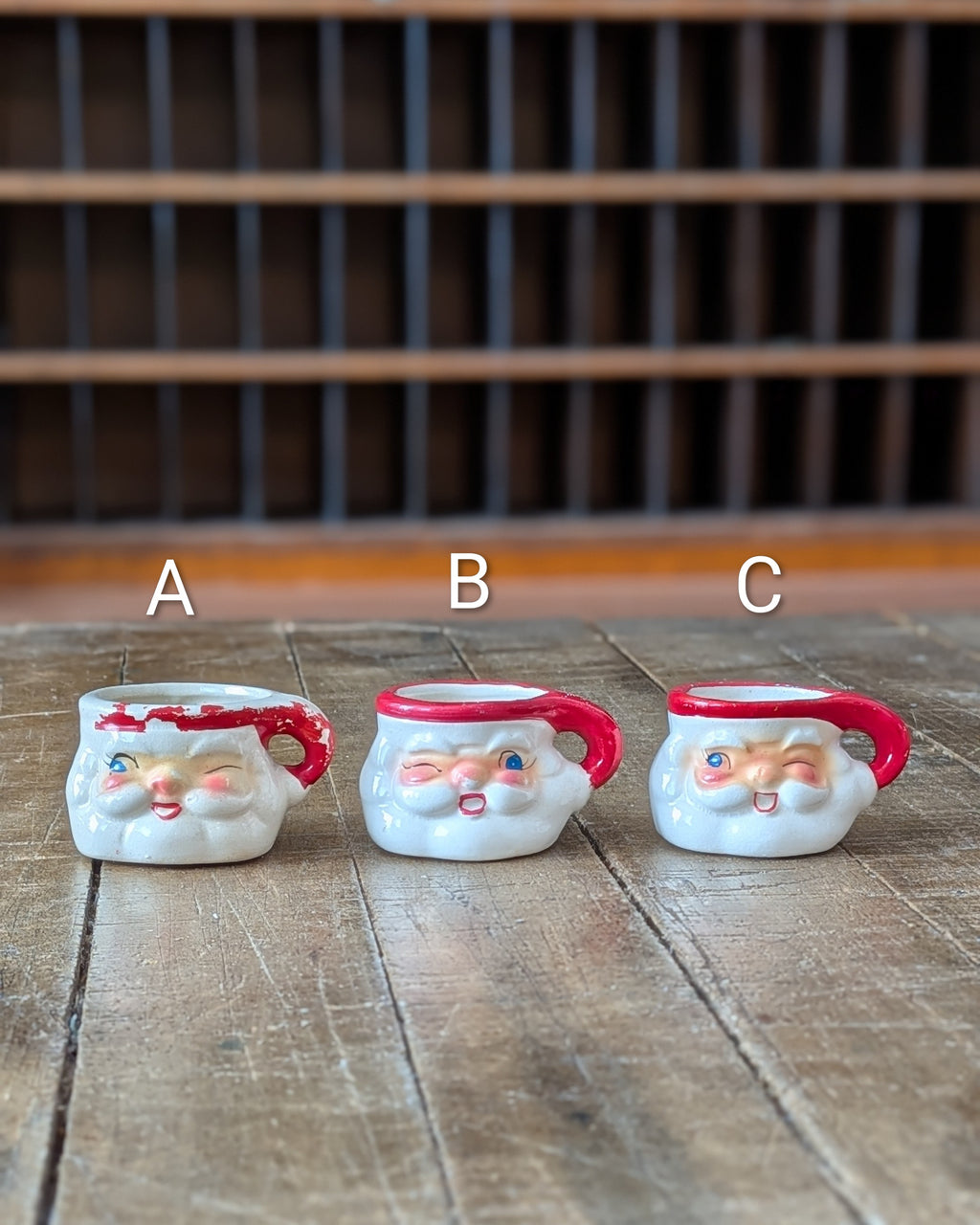 CHOICE Holt-Howard Winking Santa Mini Mug
