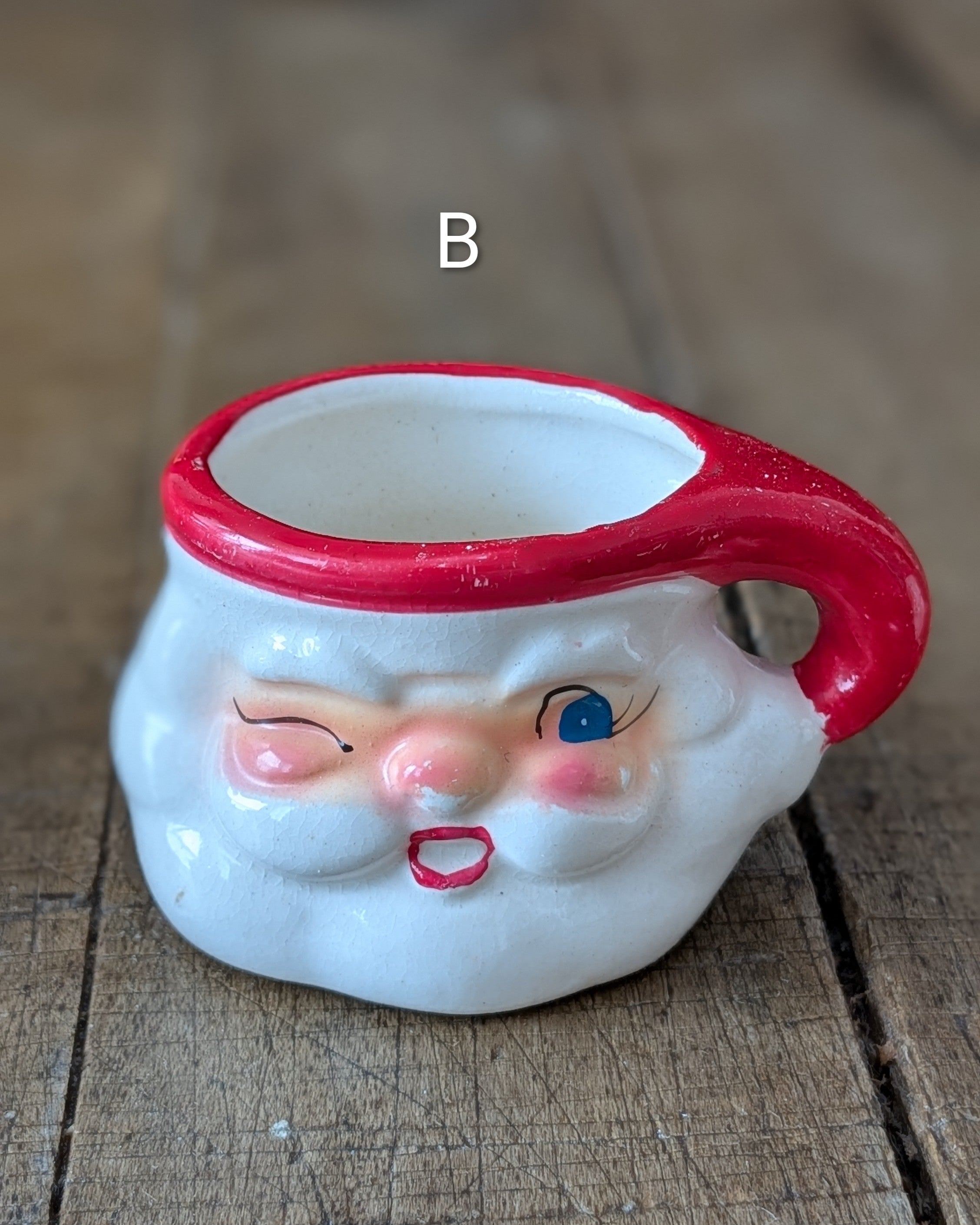 CHOICE Holt-Howard Winking Santa Mini Mug