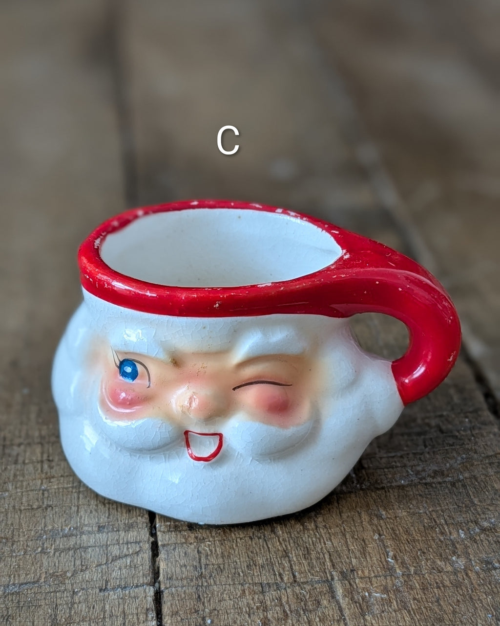 CHOICE Holt-Howard Winking Santa Mini Mug