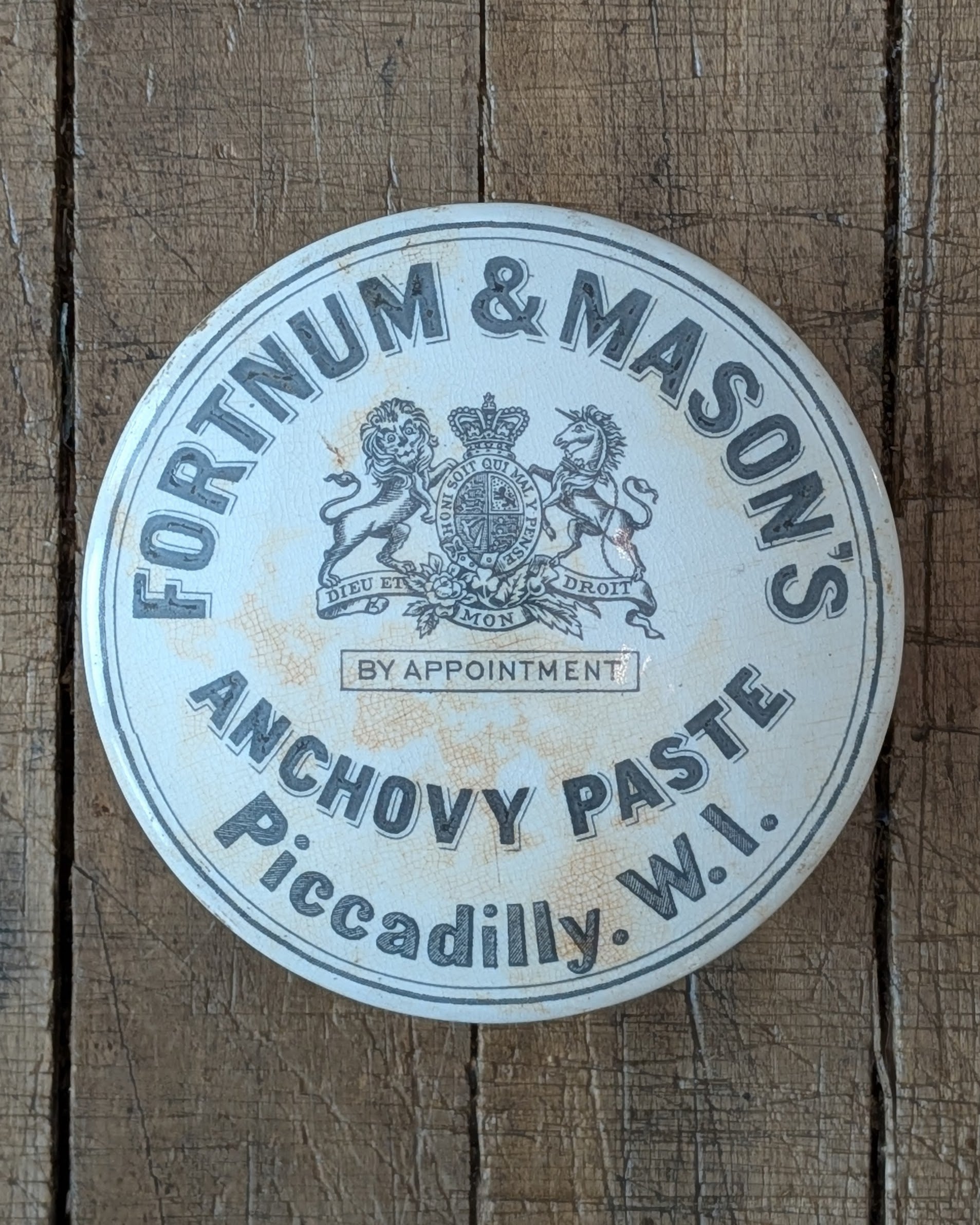 Large Fortnum & Mason Caviar Lidded Pot