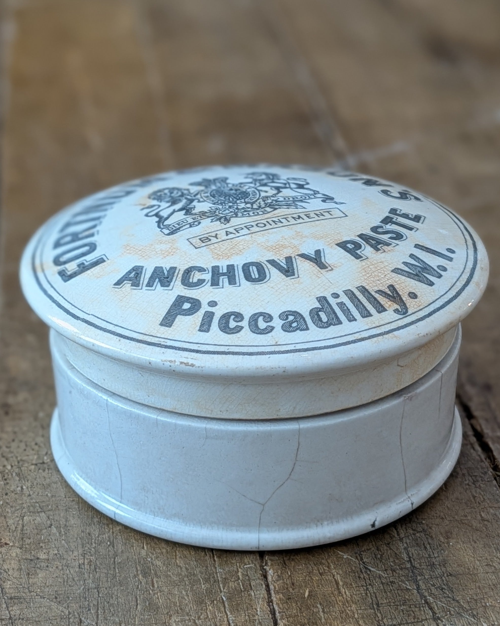 Large Fortnum & Mason Caviar Lidded Pot