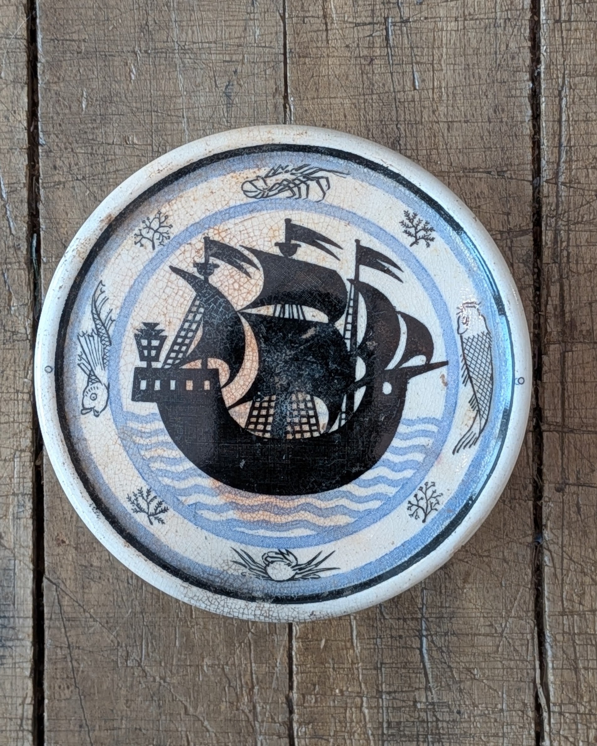 Mac Fisheries Fish Paste Lidded Pot c1920