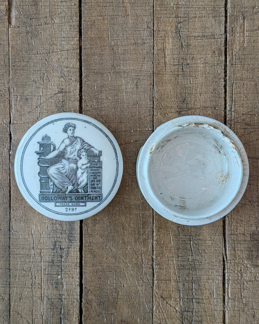 Holloway's Ointment Lidded Pot, c1860-1920