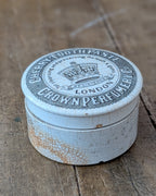 Victorian-Era Crown Perfumery Co. Cherry Toothpaste Lidded Pot