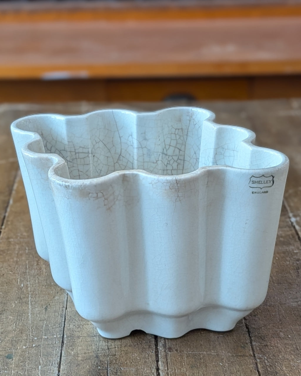 Vintage French or Diamond Shaped Shelley Ironstone Jelly Mold