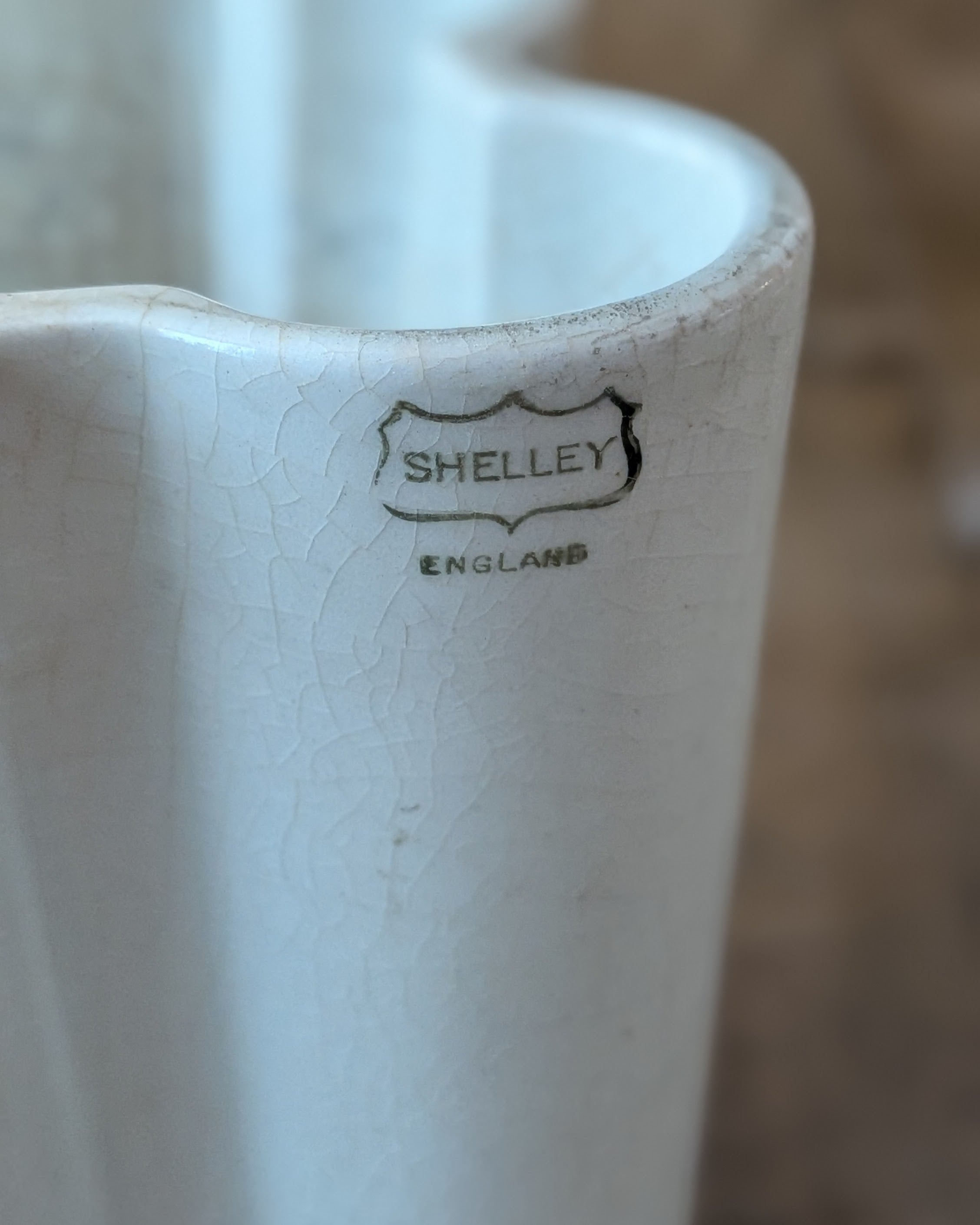 Vintage French or Diamond Shaped Shelley Ironstone Jelly Mold