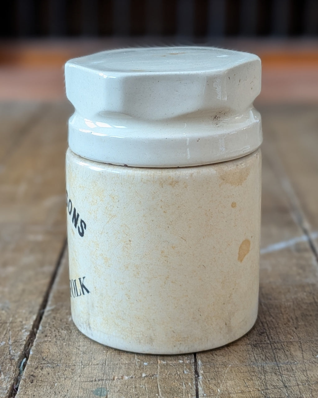 Blanchflower & Sons Home-Made Potted Meat Pot, c1885-1895