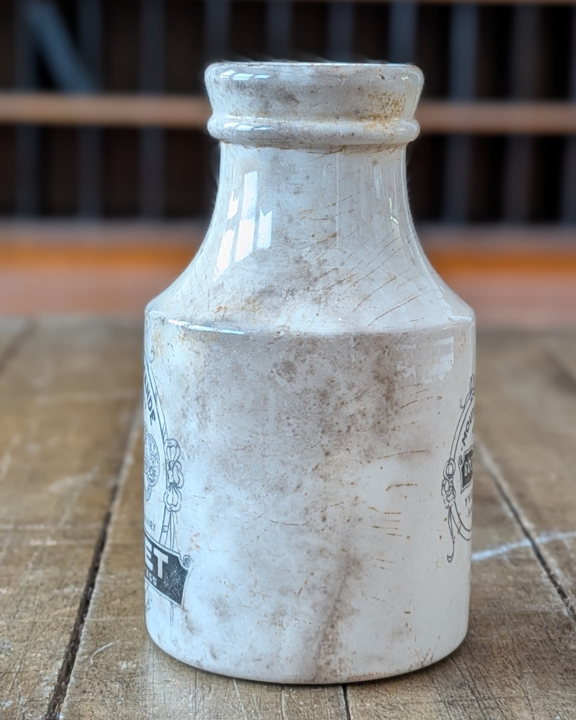 "Bocquet" Mustard Advertising Pot