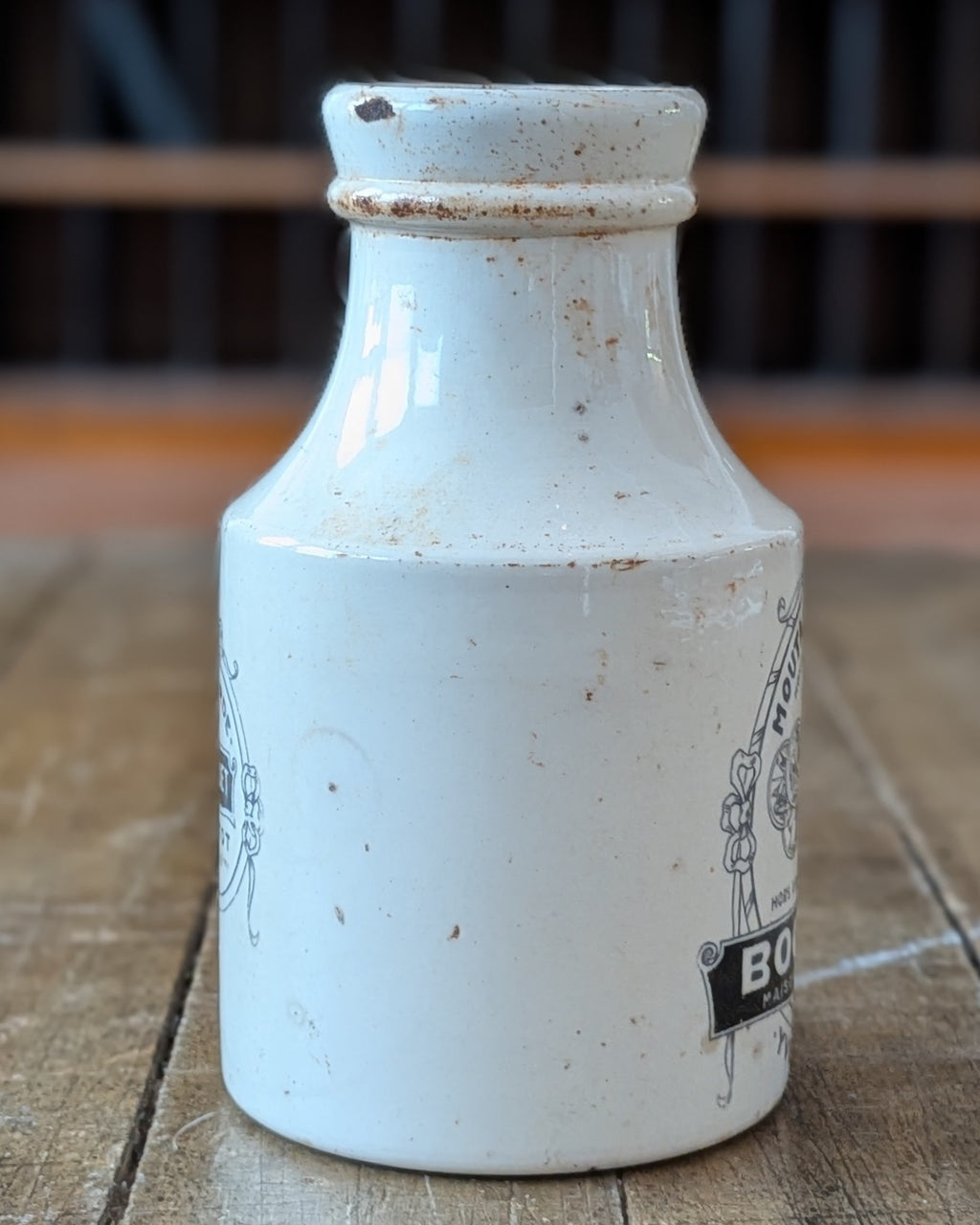 "Bocquet" Mustard Advertising Pot