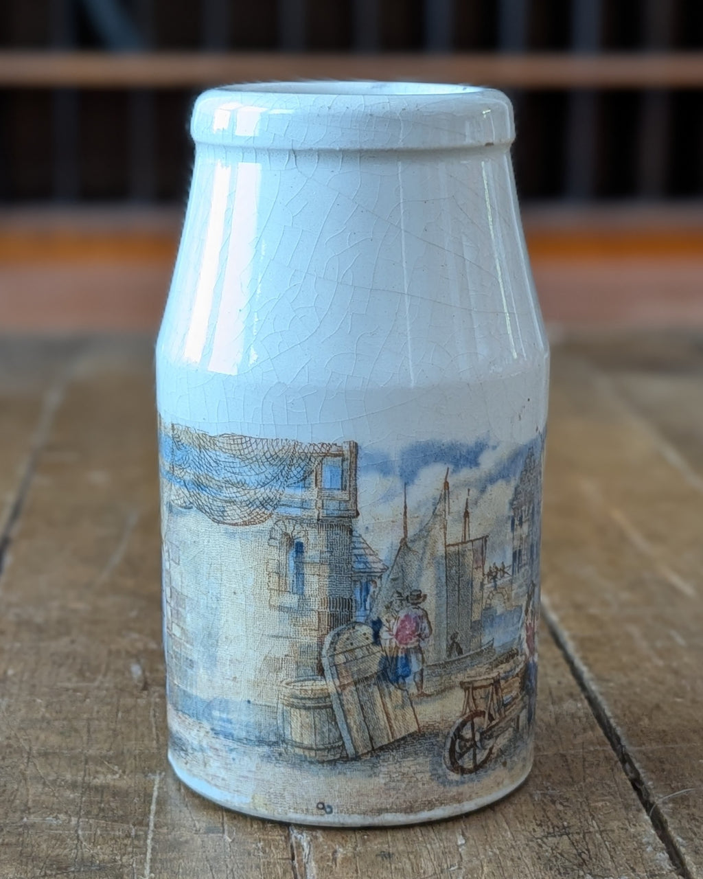 Pratt Ware Cream Pot "Continental Fish Market"