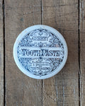 Cherry Tooth Paste English Ironstone Lidded Advertising Pot