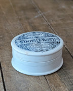 Cherry Tooth Paste English Ironstone Lidded Advertising Pot
