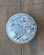 Boots Cash Chemists Cold Cream Lidded Advertising Pot