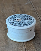 Antique English Ironstone Cold Cream Lidded Pot